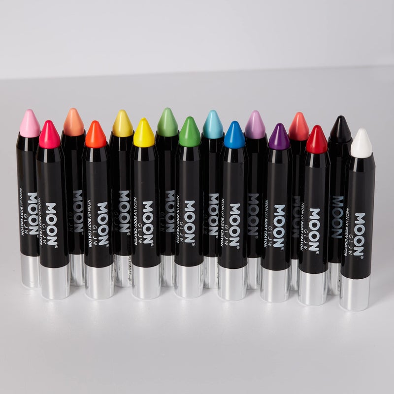 Moon Glow - Neon UV Paint Stick Body Crayon for The Face & Body â€“ Black - Image 5